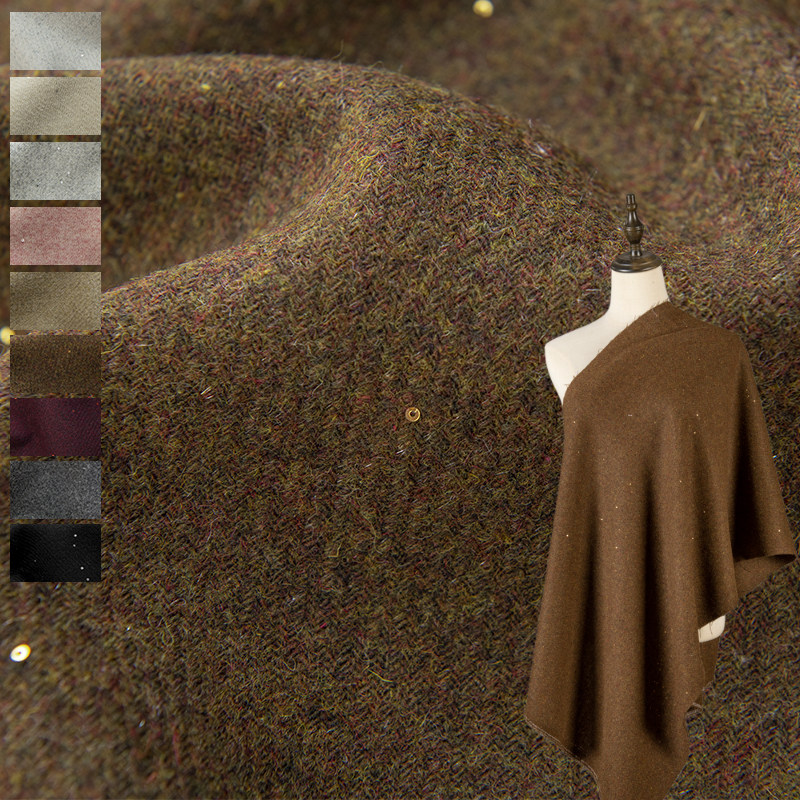 Sewing Tweed - Tessuto in tweed misto lana con