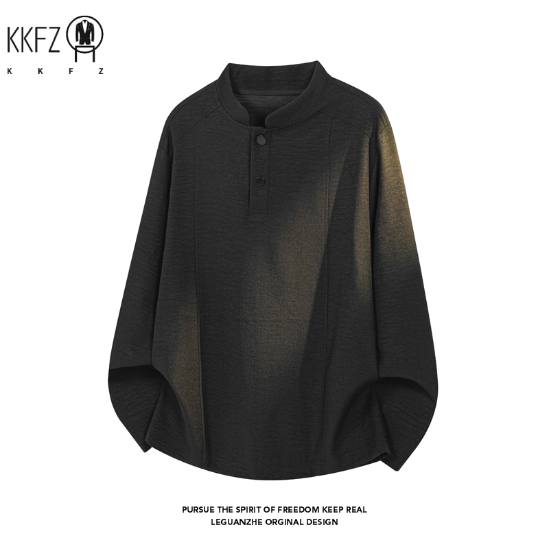 Sewing Gathering - Camicia maschile minimalista con collo alla