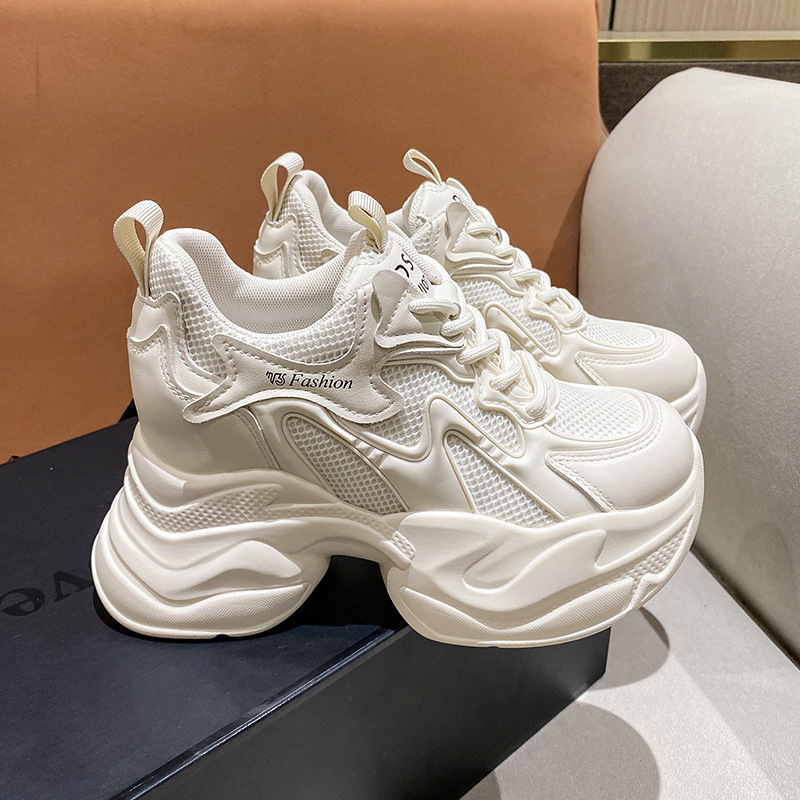 Sewing New - Sneakers con Zeppa per Donna, Nuove