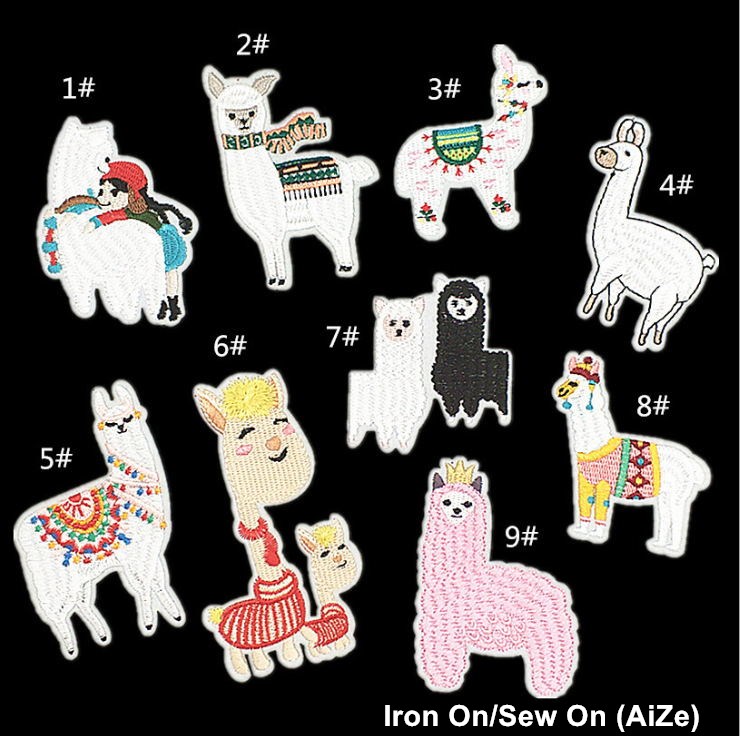 Sewing Id - 10 pezzi toppe animali ricamate termoadesive