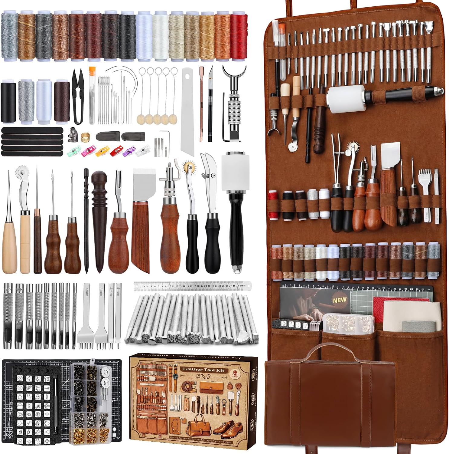 Sewing Custom - Kit per Lavorazione Pelle, Set di