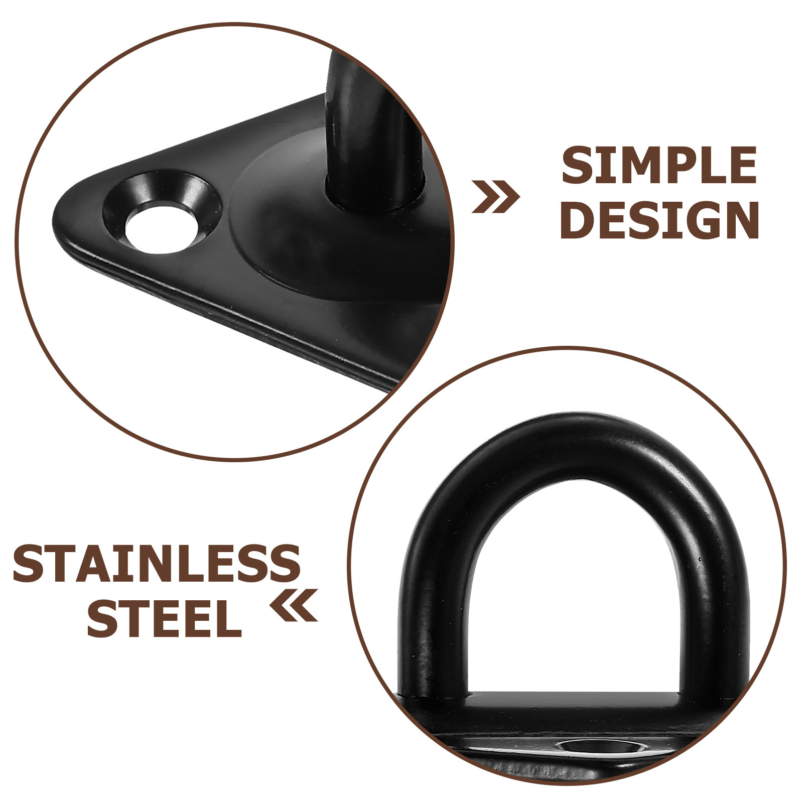Set di 4 Piastre a Occhio in A - Hook Eye Fastener recensione e prezzo