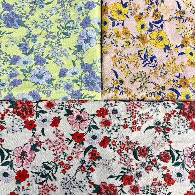 Tessuto Jacquard Floreale Ross - Vintage Sewing Textile recensione e prezzo
