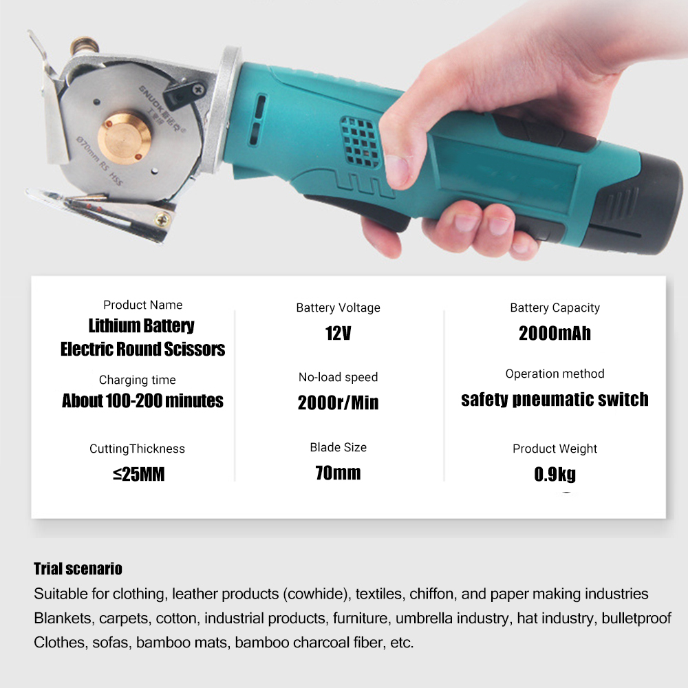Forbici rotonde elettriche 12V - Rotary Cutter Fabric recensione e prezzo